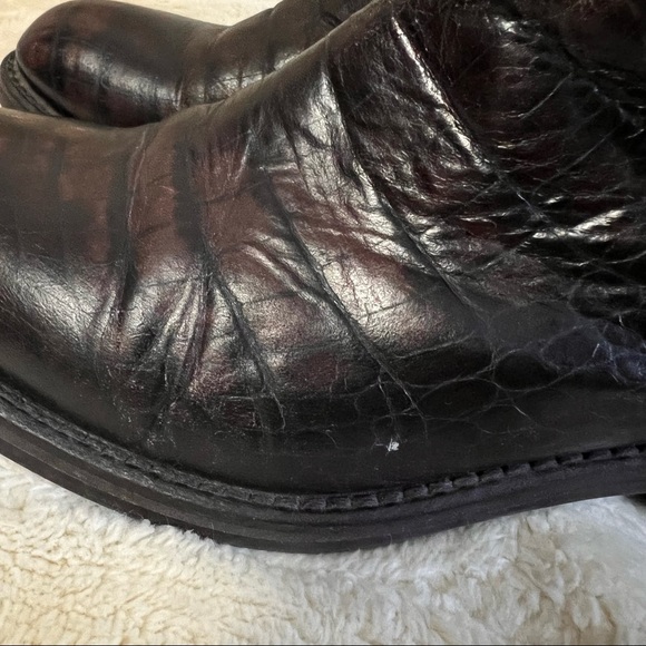 Ma & Lo Croc Embossed Tall Boots - Picture 7 of 14